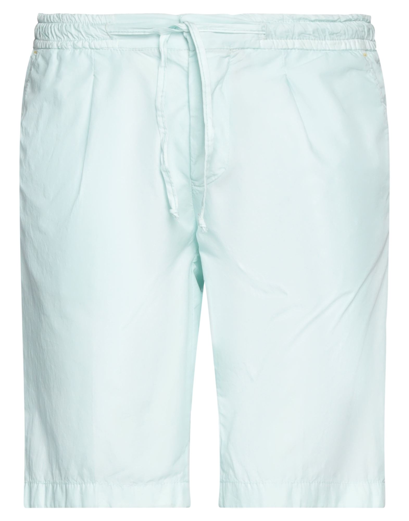 Manuel Ritz Man Shorts & Bermuda Shorts Turquoise Size 32 Cotton, Polyamide In Blue