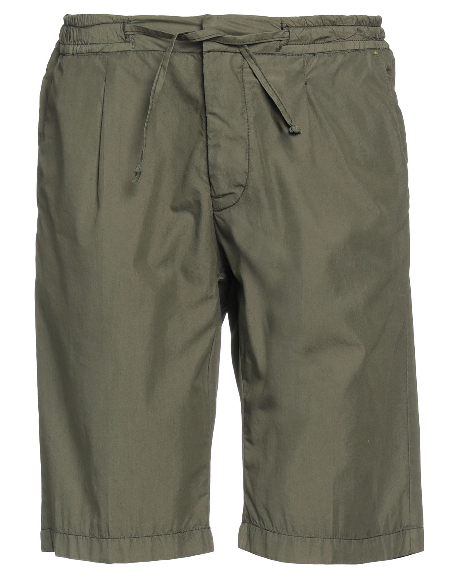 Manuel Ritz Man Shorts & Bermuda Shorts Military Green Size 32 Cotton, Polyamide