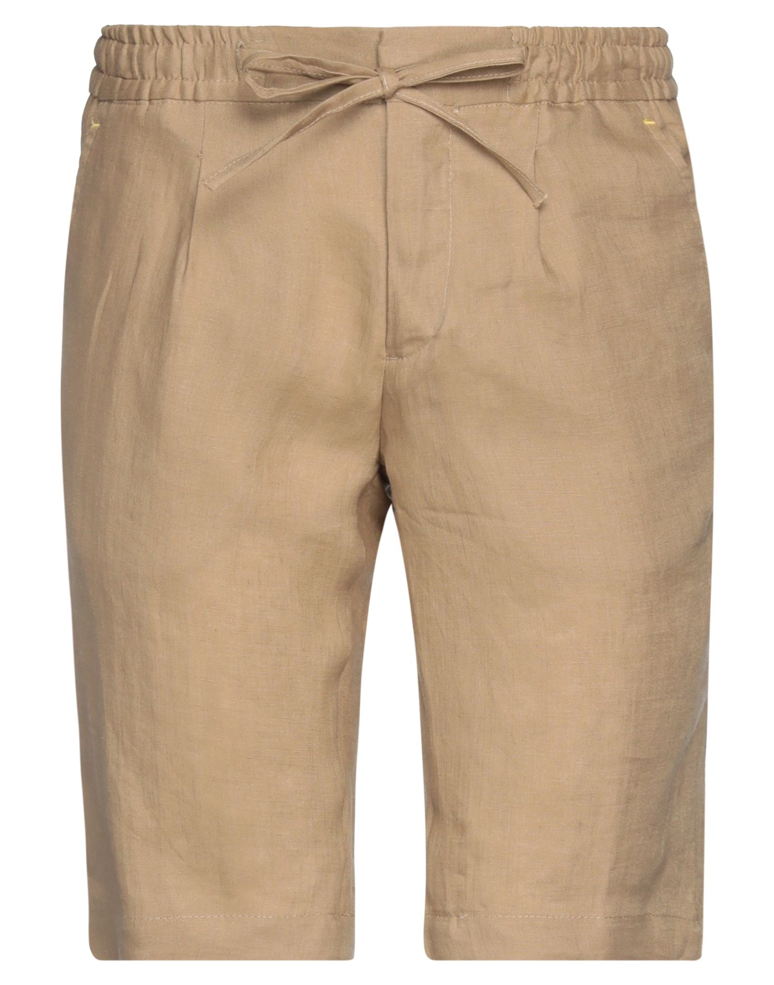 Manuel Ritz Man Shorts & Bermuda Shorts Sand Size 30 Linen In Beige