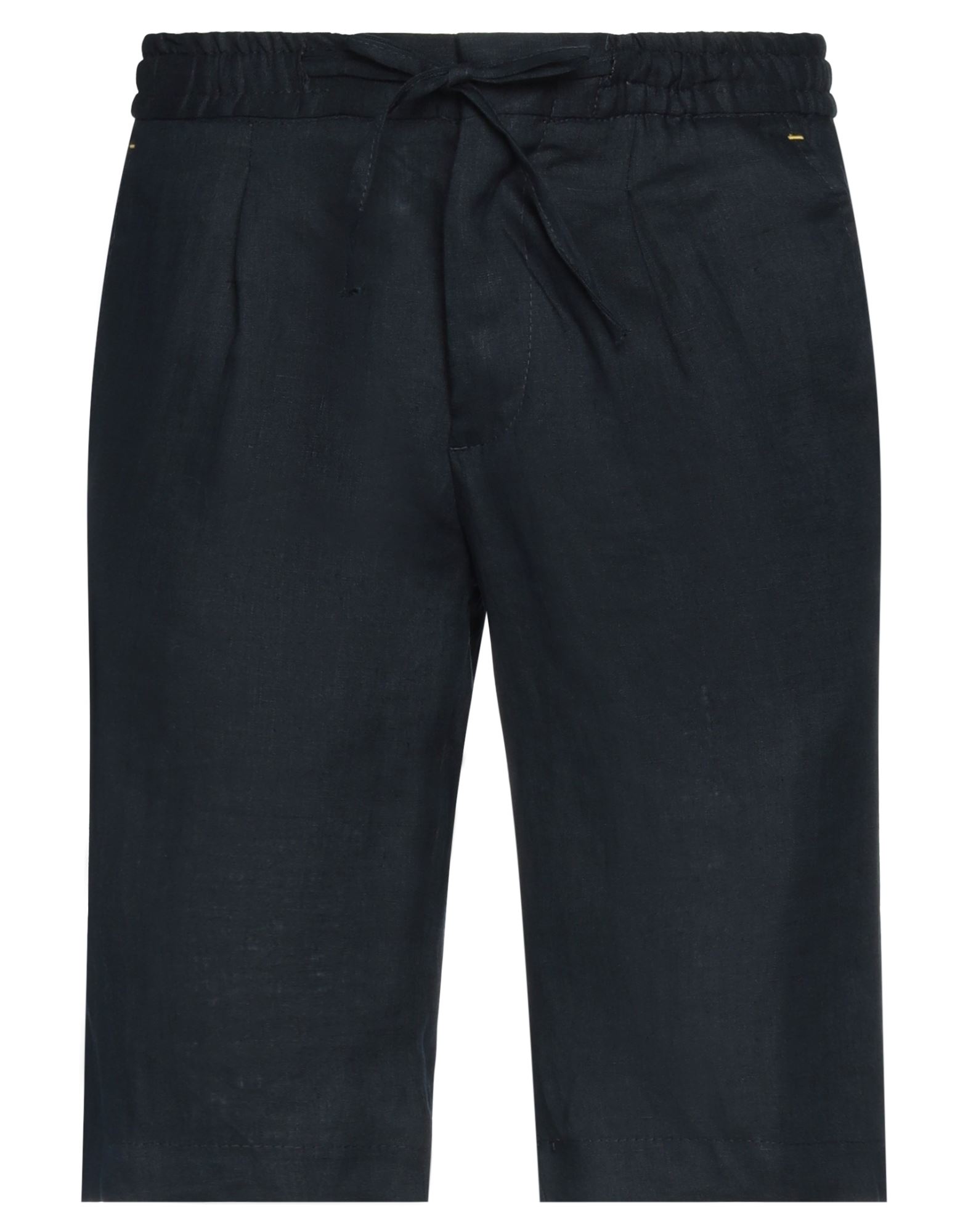 Manuel Ritz Man Shorts & Bermuda Shorts Midnight Blue Size 28 Linen