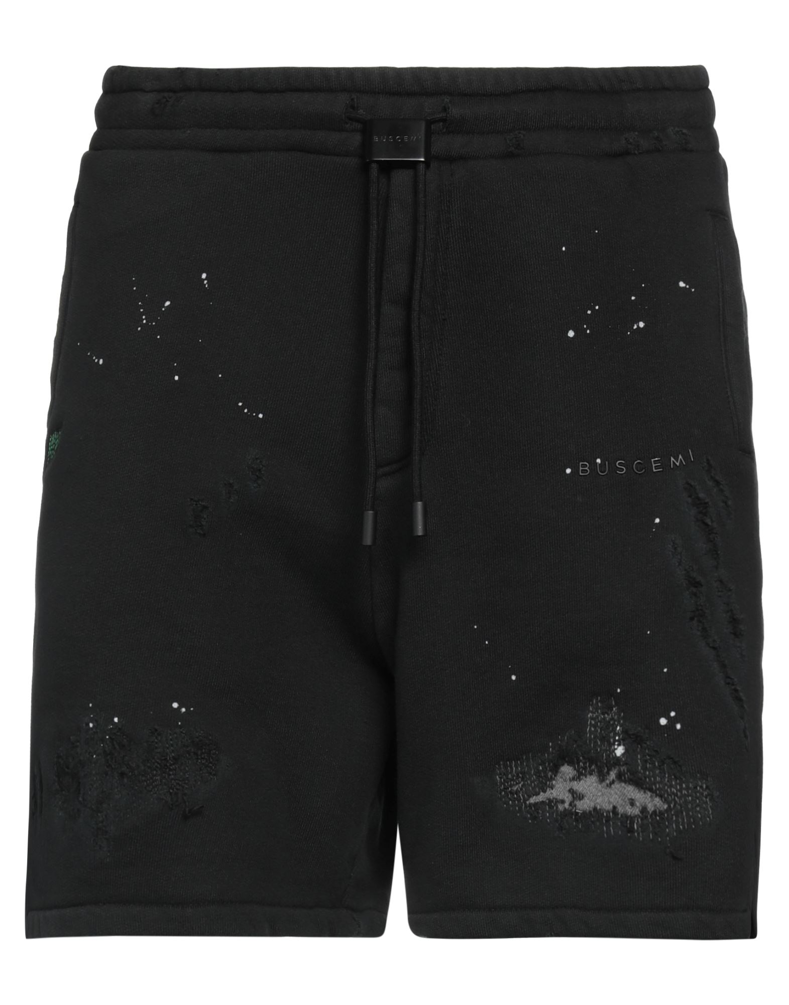 Buscemi Man Shorts & Bermuda Shorts Black Size M Cotton, Brass, Polyester