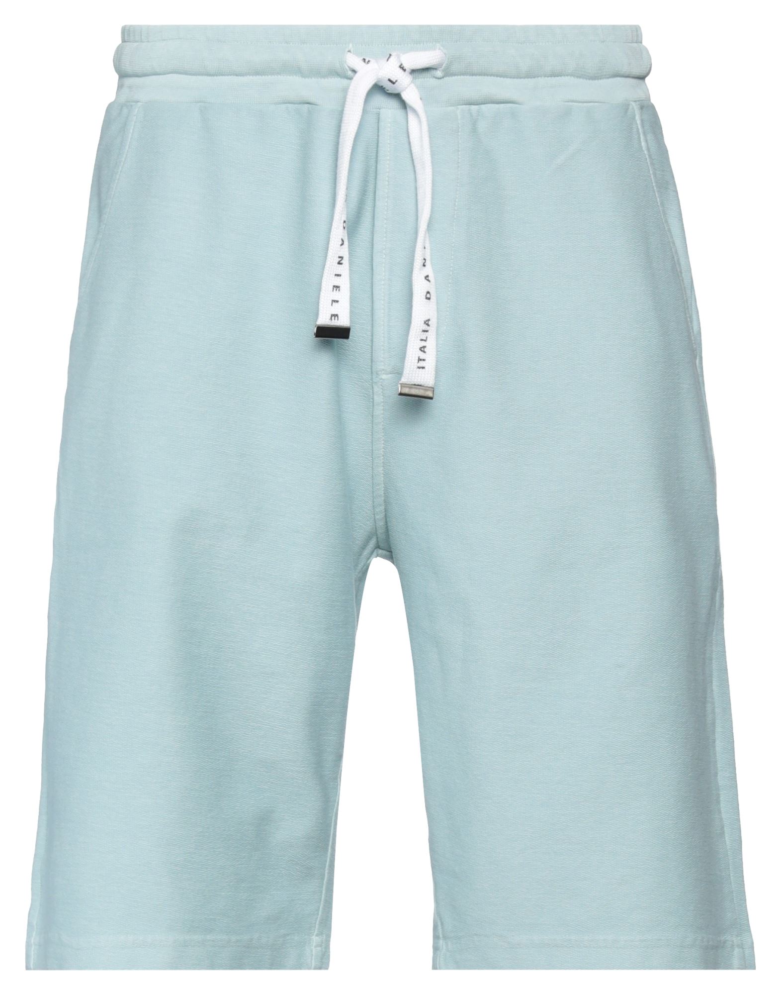 Daniele Fiesoli Man Shorts & Bermuda Shorts Sky Blue Size L Organic Cotton, Elastane