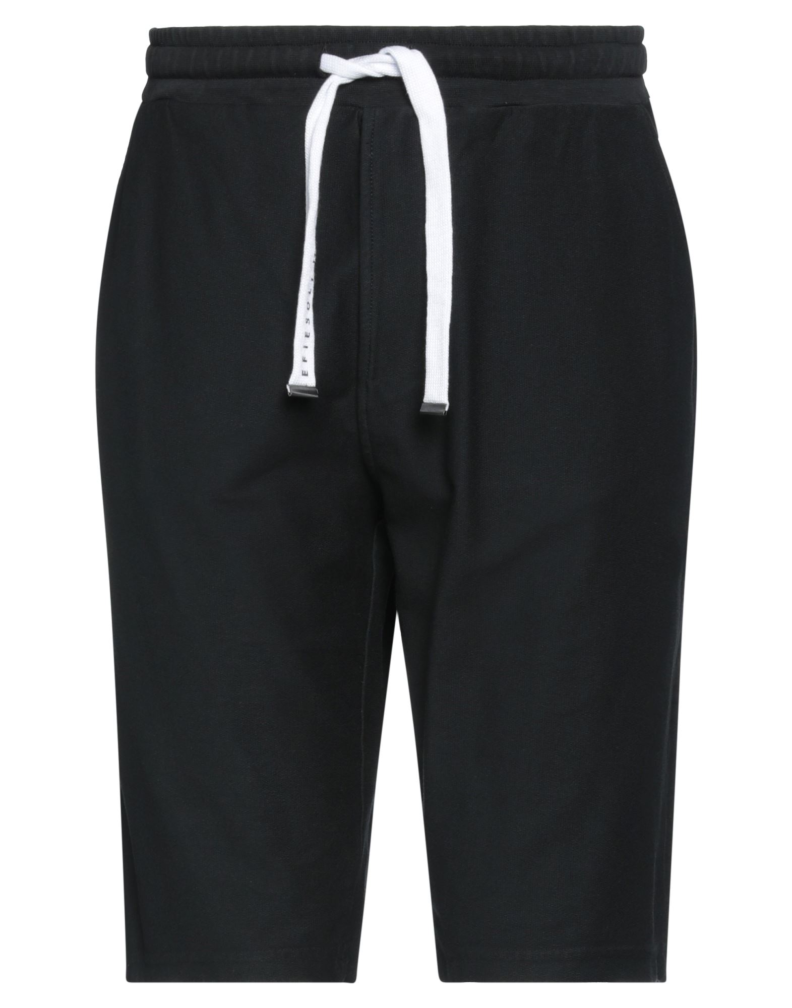 Daniele Fiesoli Man Shorts & Bermuda Shorts Black Size Xxl Organic Cotton, Elastane