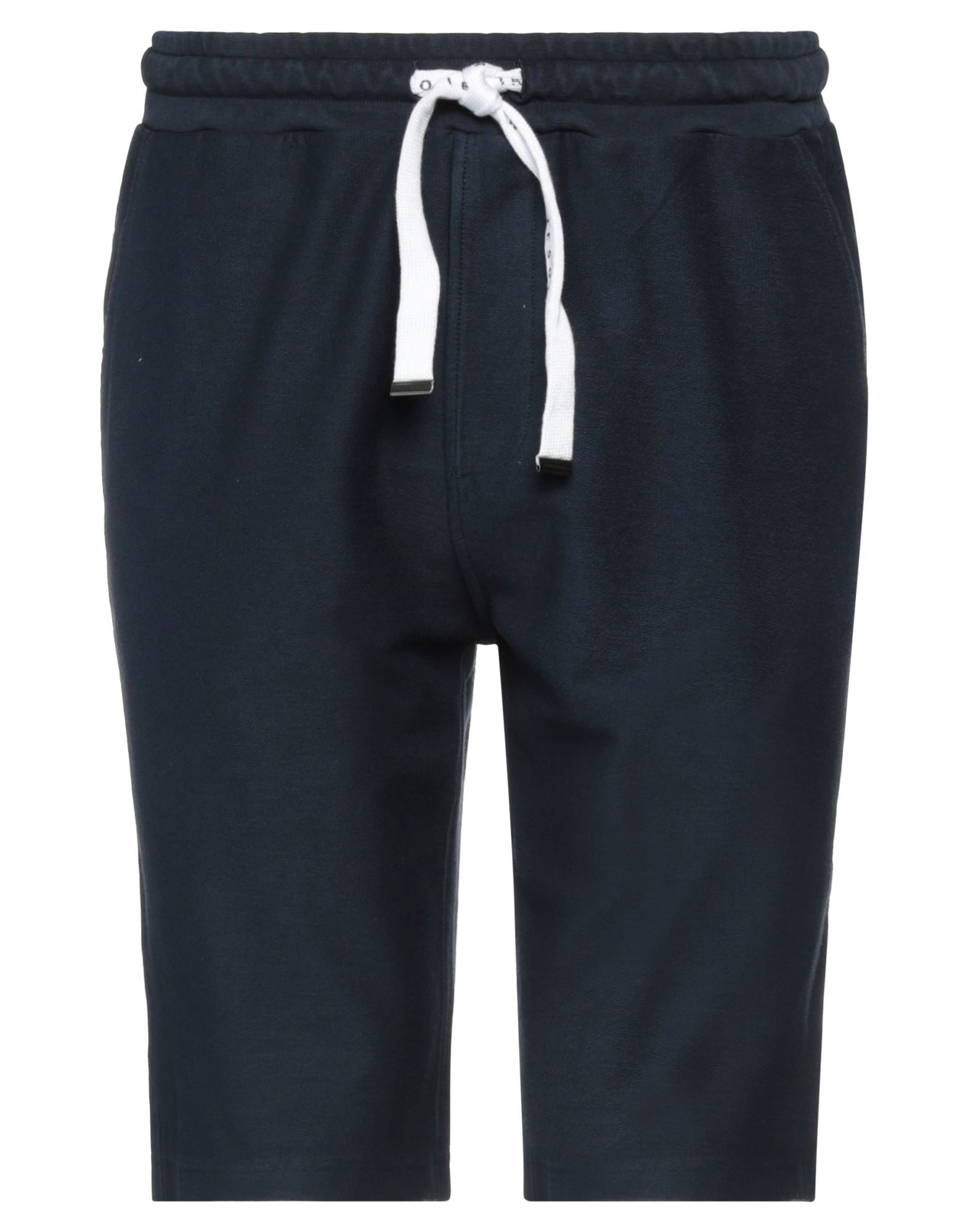 Daniele Fiesoli Man Shorts & Bermuda Shorts Midnight Blue Size S Organic Cotton, Elastane
