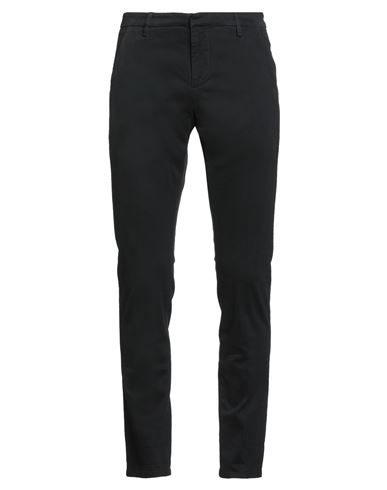 Dondup Man Pants Black Size 32 Cotton, Elastane In Black