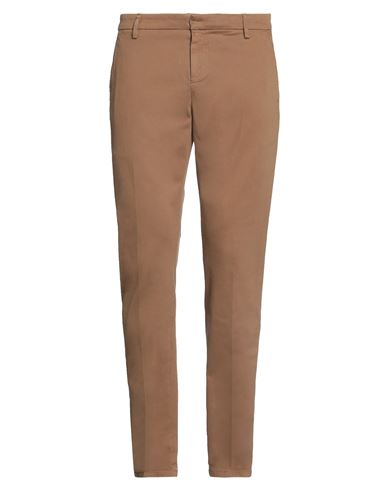 Dondup Man Pants Brown Size 34 Cotton, Elastane