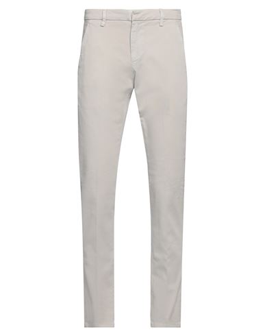 Dondup Man Pants Light Grey Size 29 Cotton, Elastane