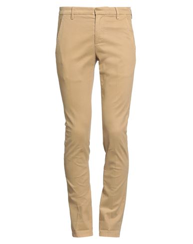 Dondup Man Pants Sand Size 35 Cotton, Elastane