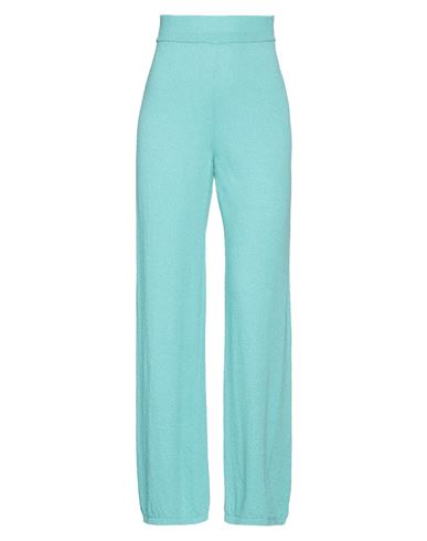 Daniele Fiesoli Woman Pants Turquoise Size 1 Organic Cotton, Recycled Polyamide In Blue