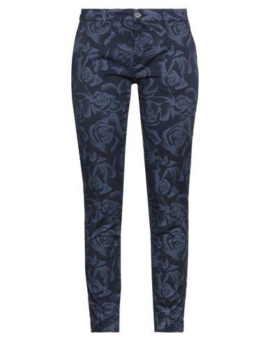 Shop Trussardi Collection Woman Pants Slate Blue Size 4 Cotton, Elastane