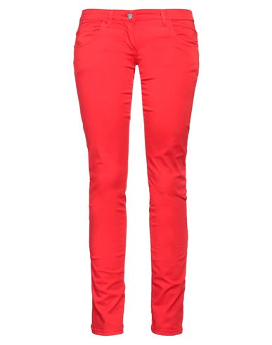 Shop Trussardi Collection Woman Pants Red Size 32 Cotton, Elastane