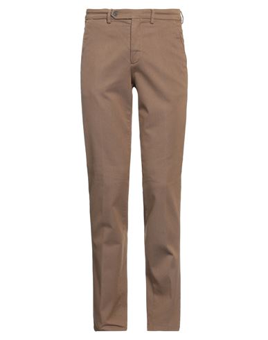 Manuel Ritz Man Pants Camel Size 42 Cotton, Polyester, Elastane In Beige