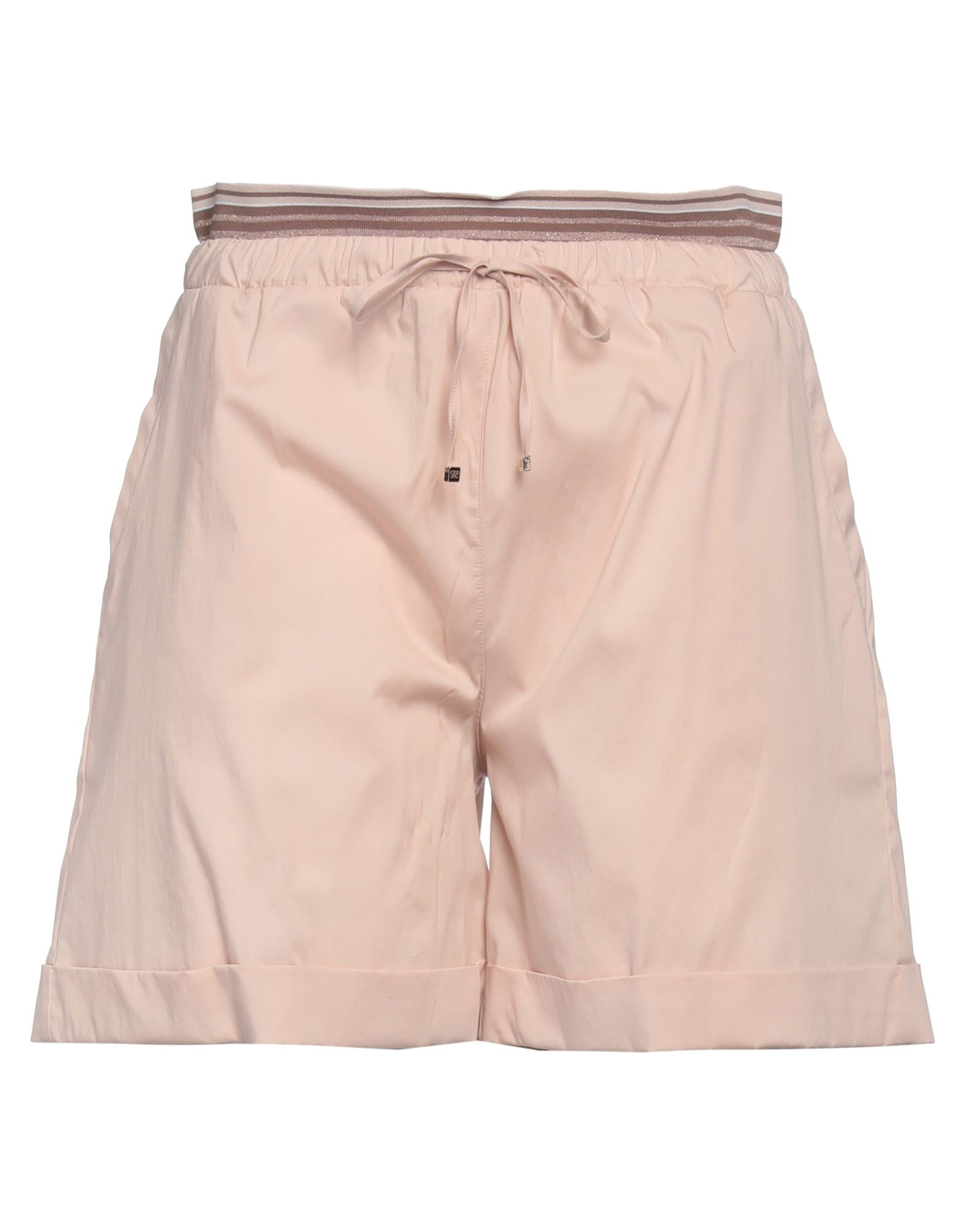 D-exterior D. Exterior Woman Shorts & Bermuda Shorts Blush Size 8 Viscose, Polyester, Polyamide, Metallic Polye In Pink