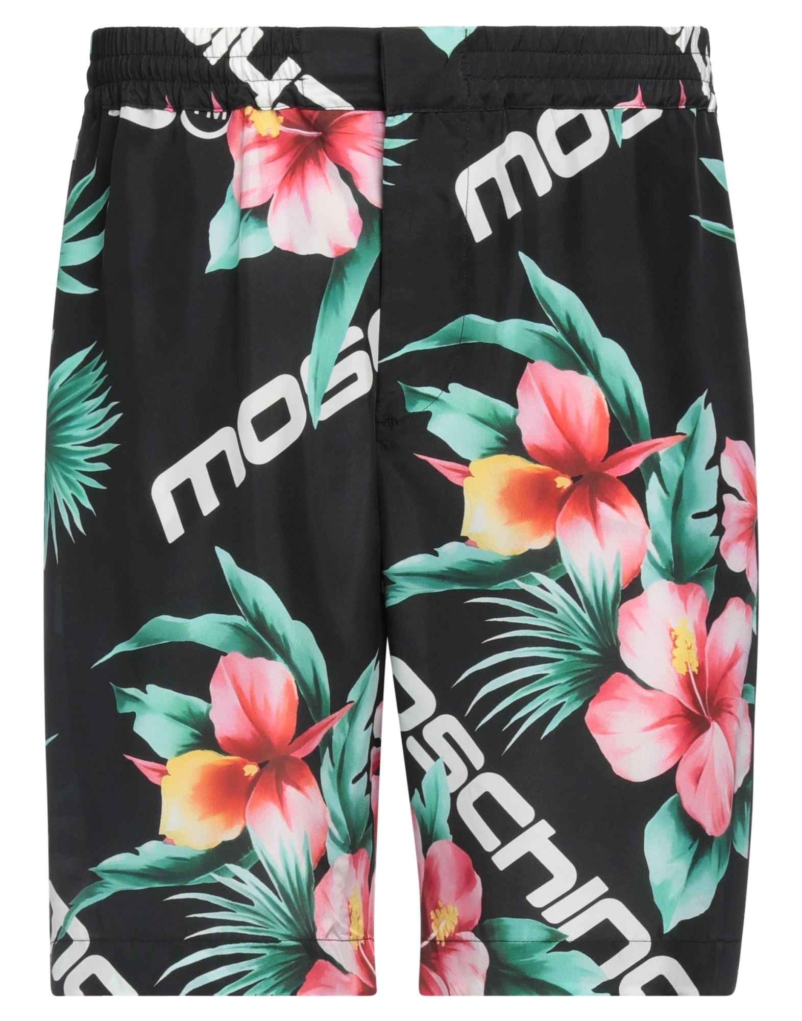 Shop Moschino Man Shorts & Bermuda Shorts Black Size 36 Silk