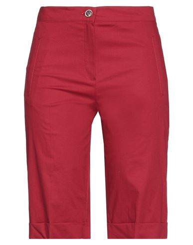 Diana Gallesi Woman Shorts & Bermuda Shorts Burgundy Size 4 Cotton, Elastane In Red
