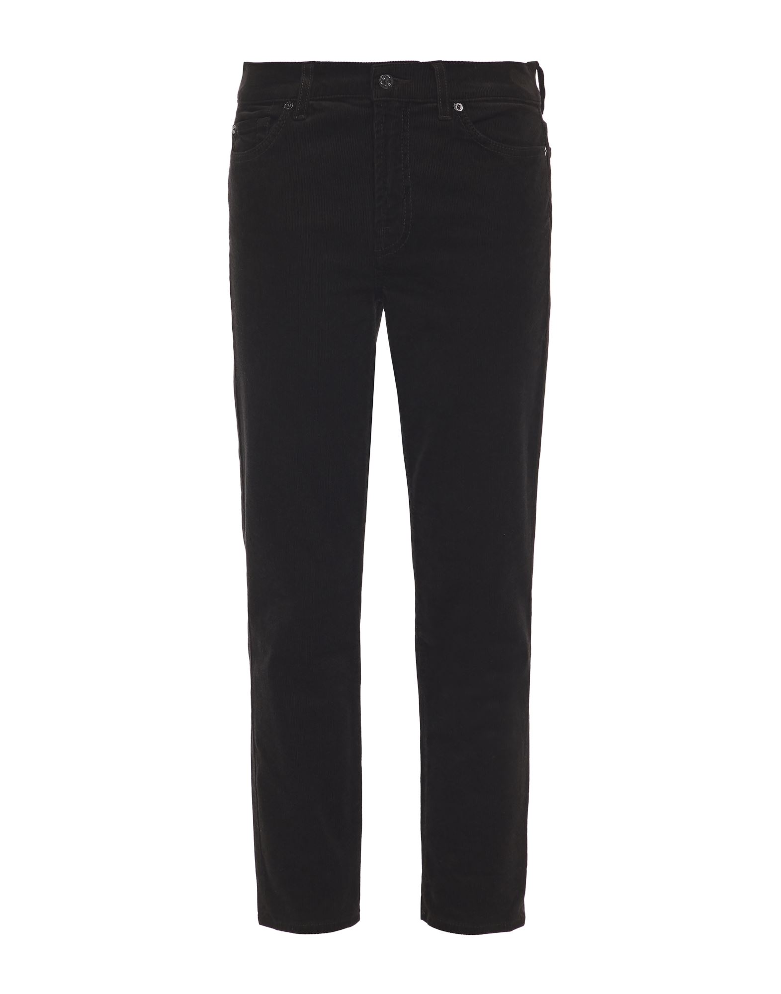 7 For All Mankind Cropped Pants In Black