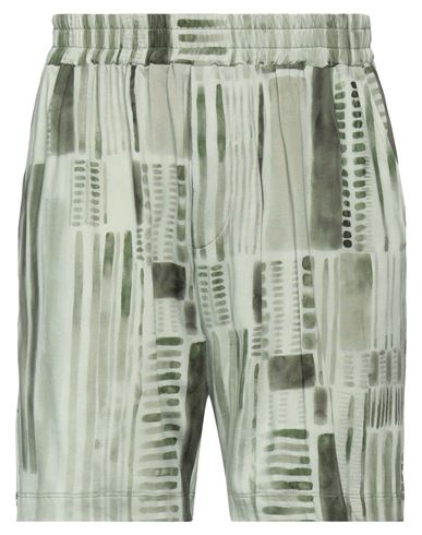 Daniele Fiesoli Man Shorts & Bermuda Shorts Military Green Size L Cupro, Cotton