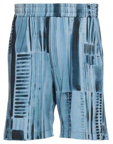 Daniele Fiesoli Man Shorts & Bermuda Shorts Light Blue Size M Cupro, Cotton