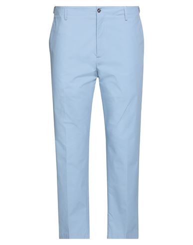 Shop Beaucoup .., Man Pants Pastel Blue Size 30 Cotton, Elastane