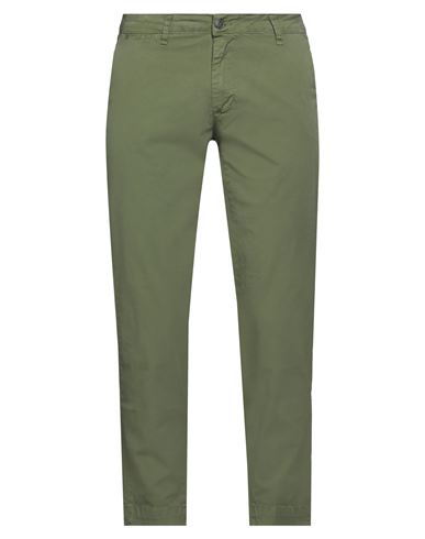 Squad² Man Pants Military Green Size 40 Cotton, Elastane