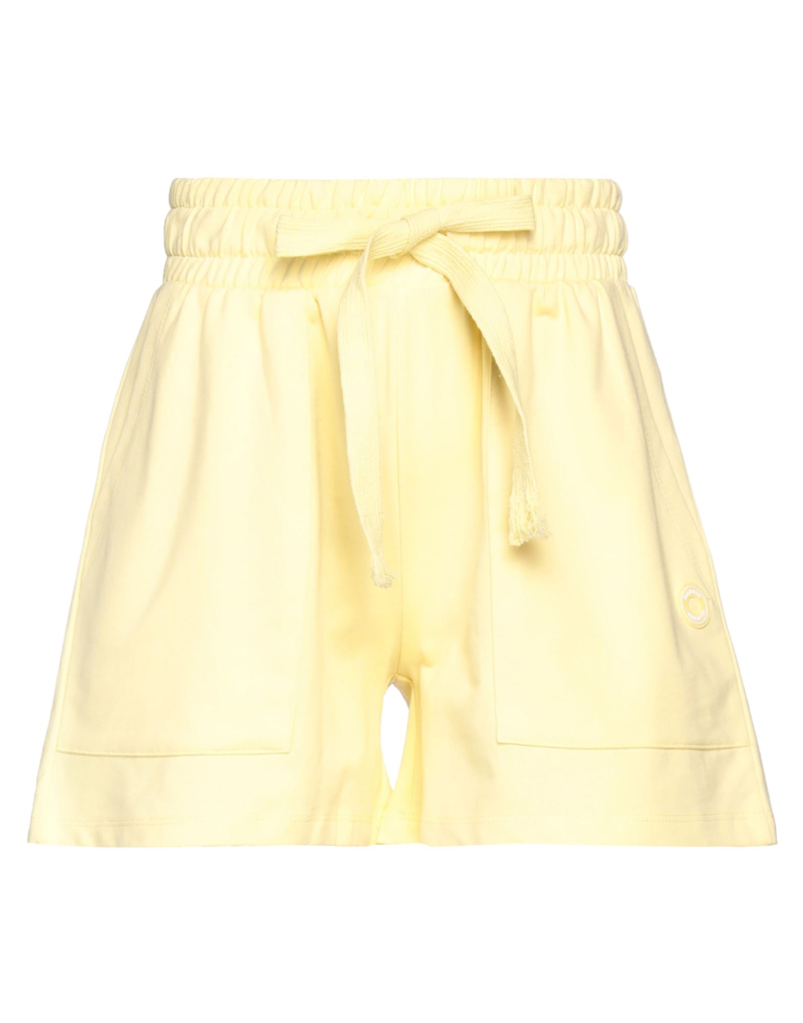 Markup Woman Shorts & Bermuda Shorts Light Yellow Size L Cotton