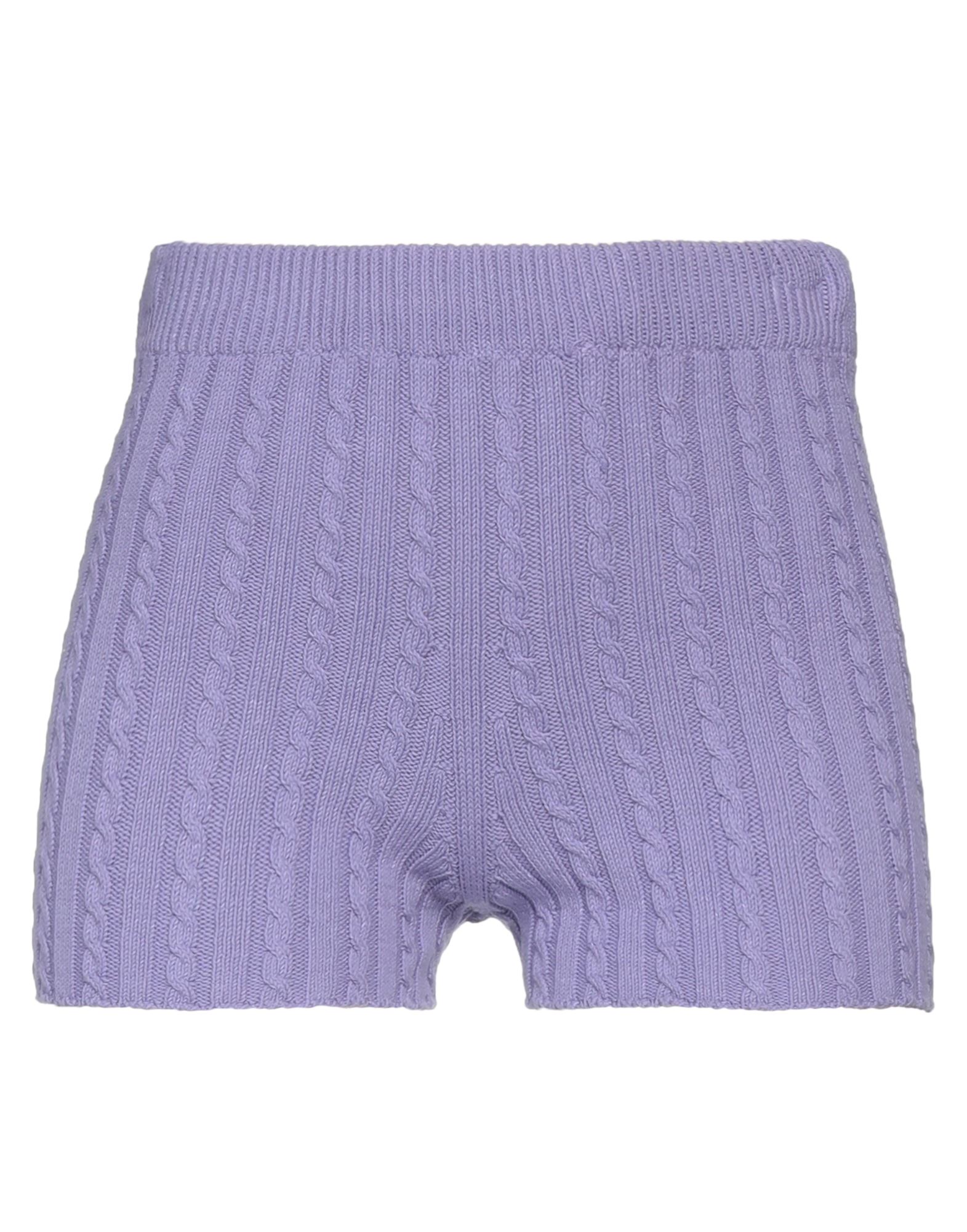 Brizzi Woman Shorts & Bermuda Shorts Light Purple Size M Cotton, Polyamide