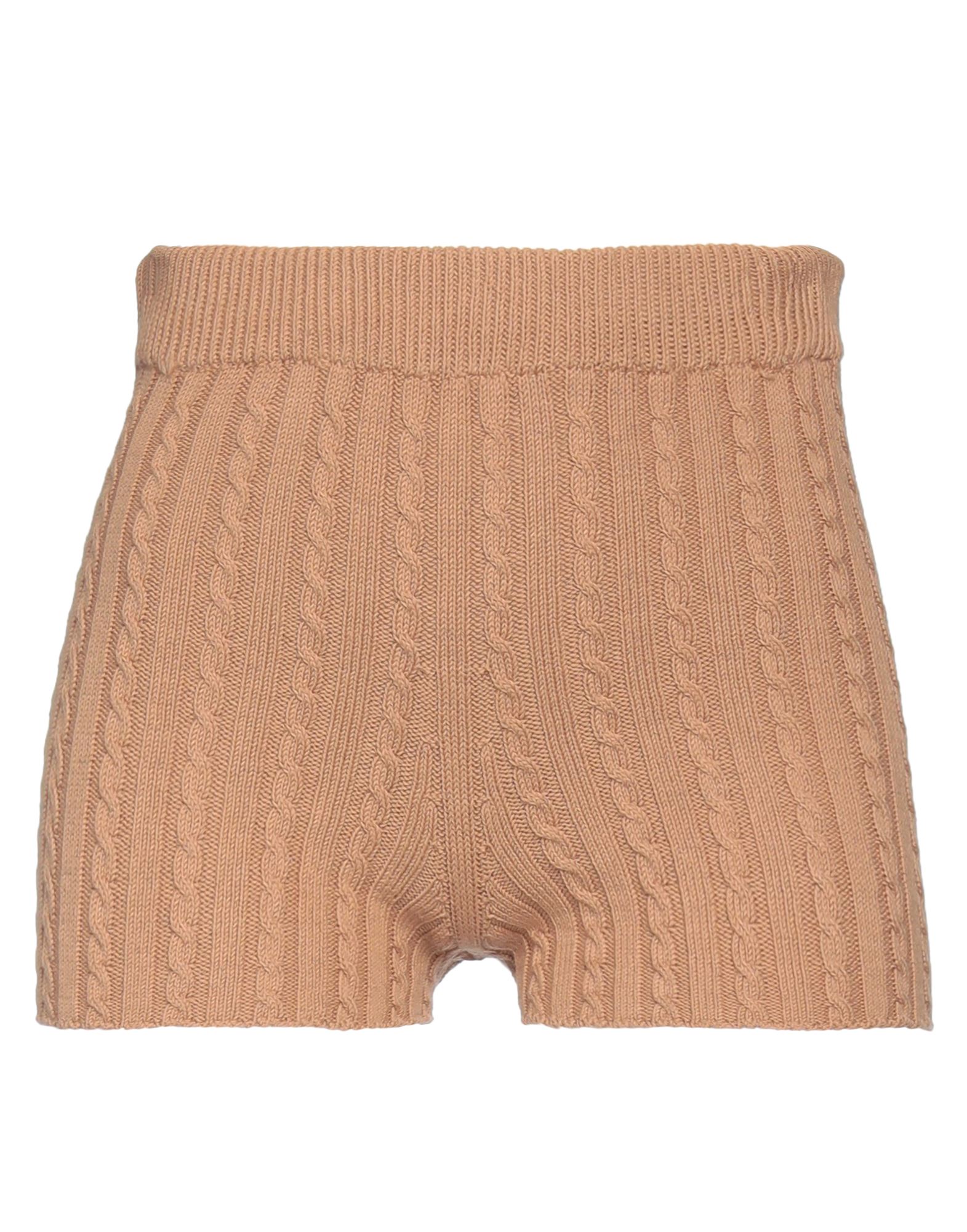 Brizzi Woman Shorts & Bermuda Shorts Camel Size S Cotton, Polyamide In Beige