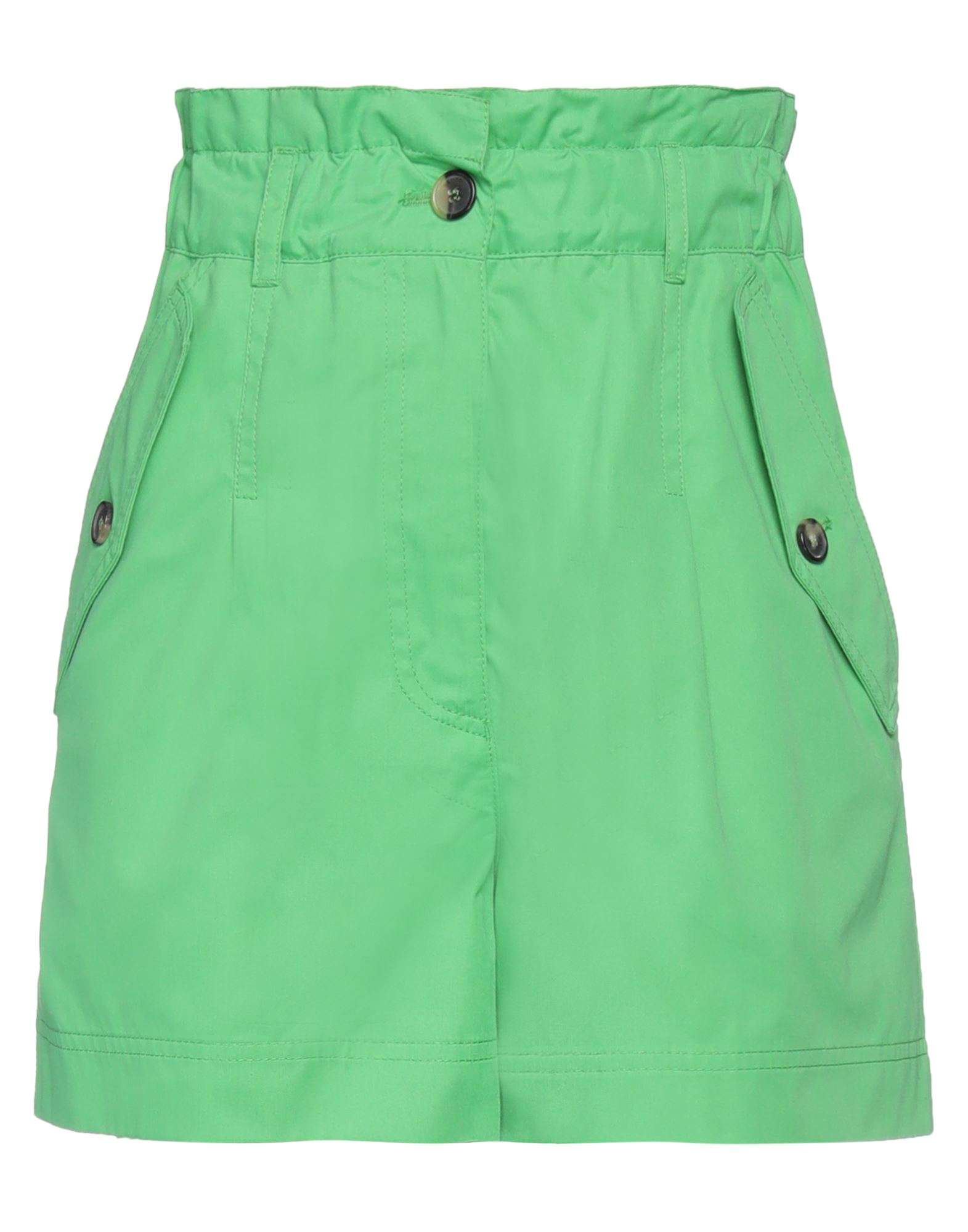 Kenzo Woman Shorts & Bermuda Shorts Green Size 6 Cotton