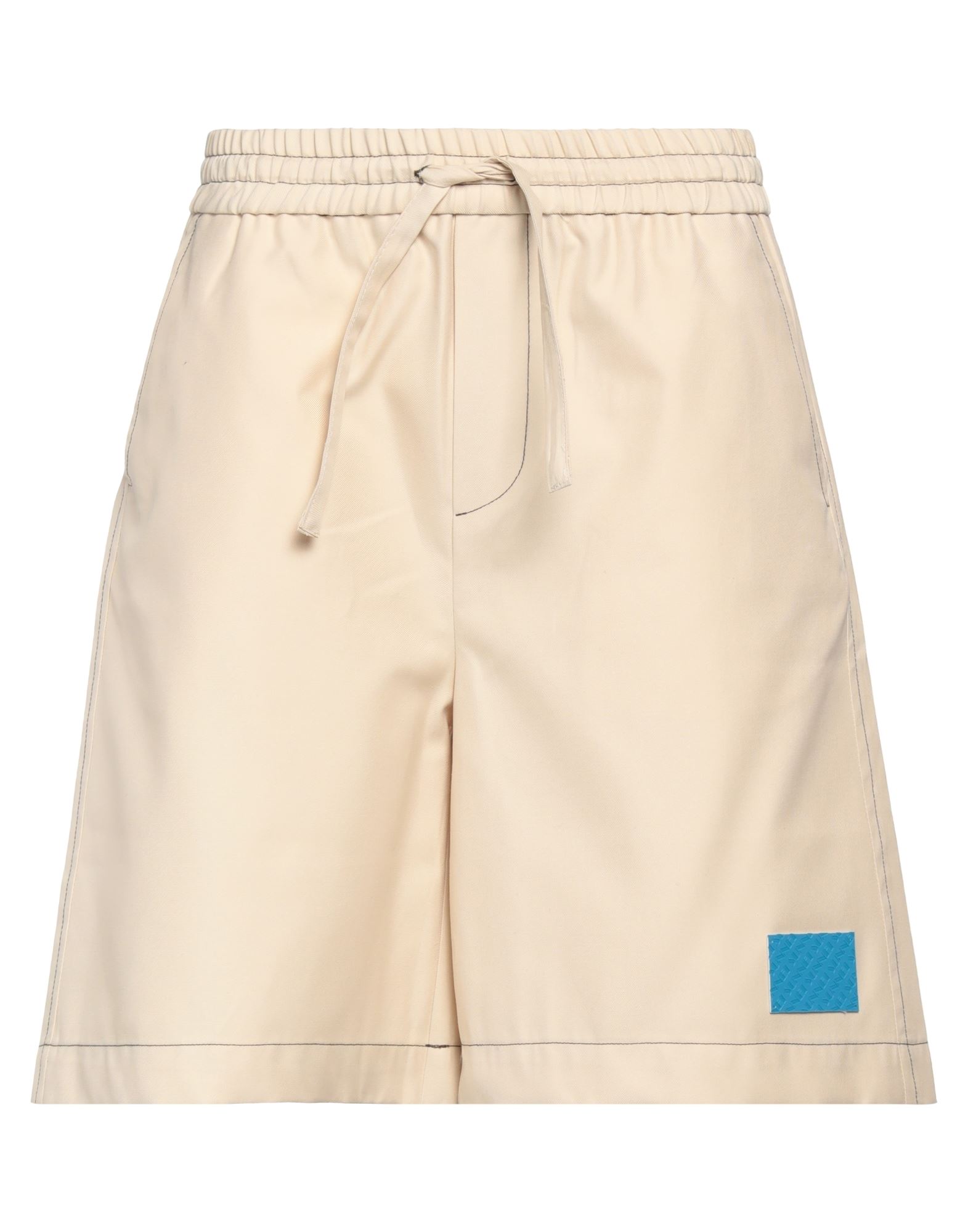 Sunnei Man Shorts & Bermuda Shorts Beige Size L Polyester, Cotton