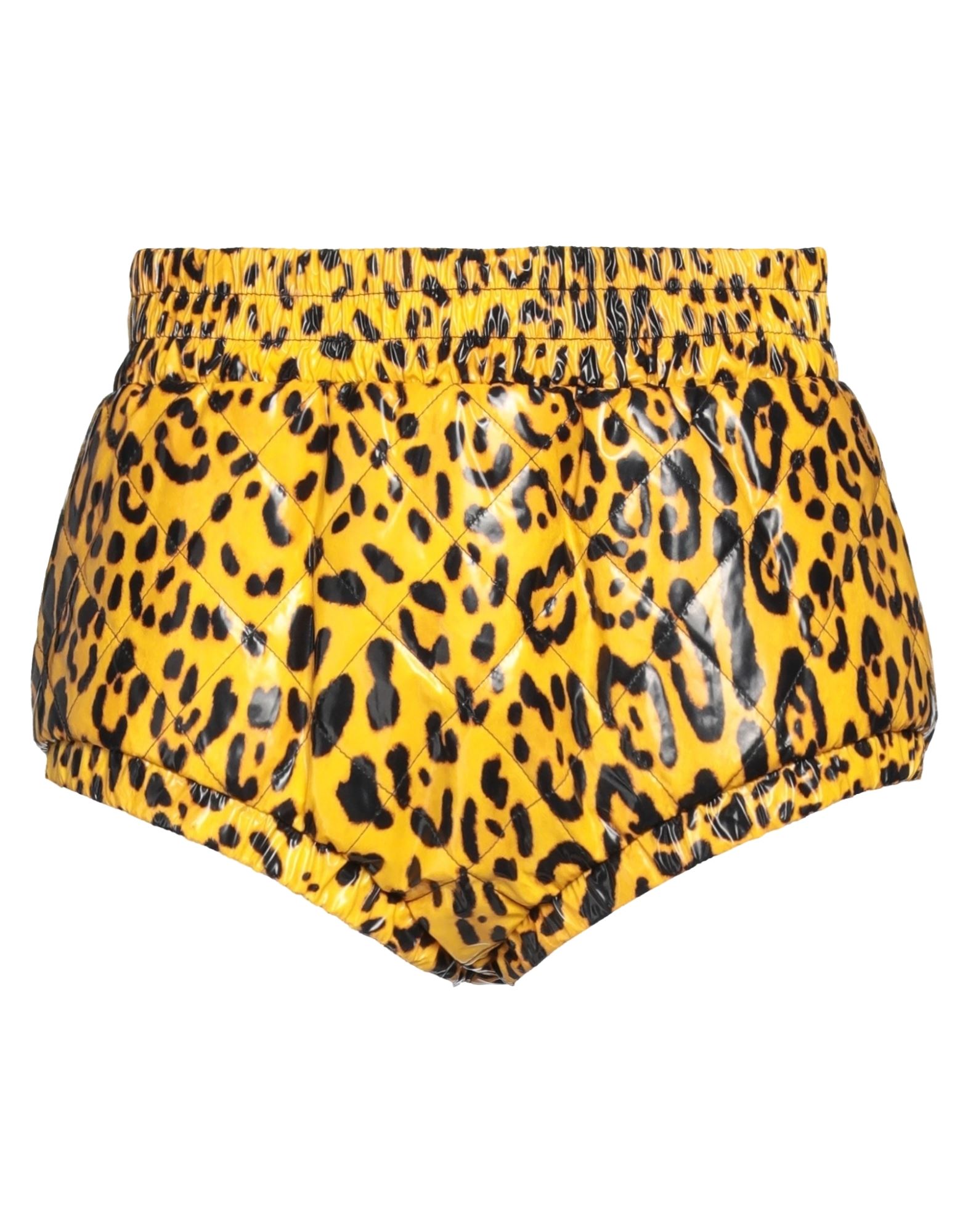 Dolce & Gabbana Woman Shorts & Bermuda Shorts Yellow Size 8 Polyurethane, Polyamide