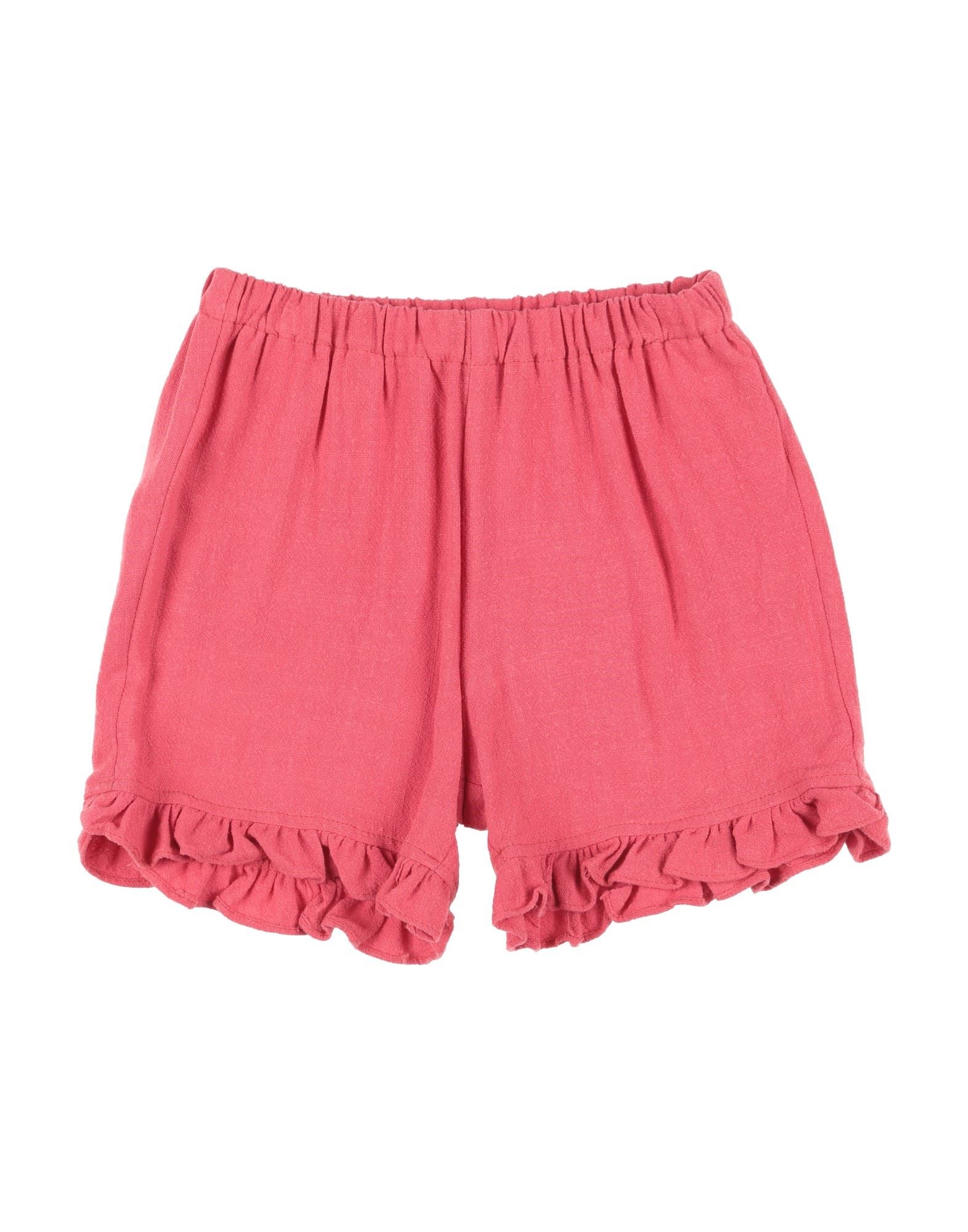 Aletta Kids'  Toddler Girl Shorts & Bermuda Shorts Coral Size 3 Rayon, Linen In Red