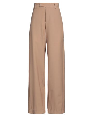 Ambush Woman Pants Beige Size 4 Polyester, Virgin Wool, Elastane In Beige