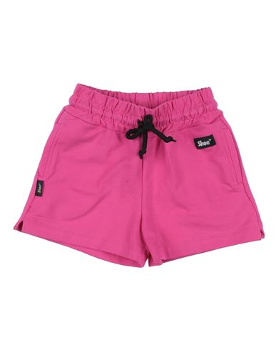 Shoe® Babies' Shoe Toddler Girl Shorts & Bermuda Shorts Fuchsia Size 4 Cotton In Pink