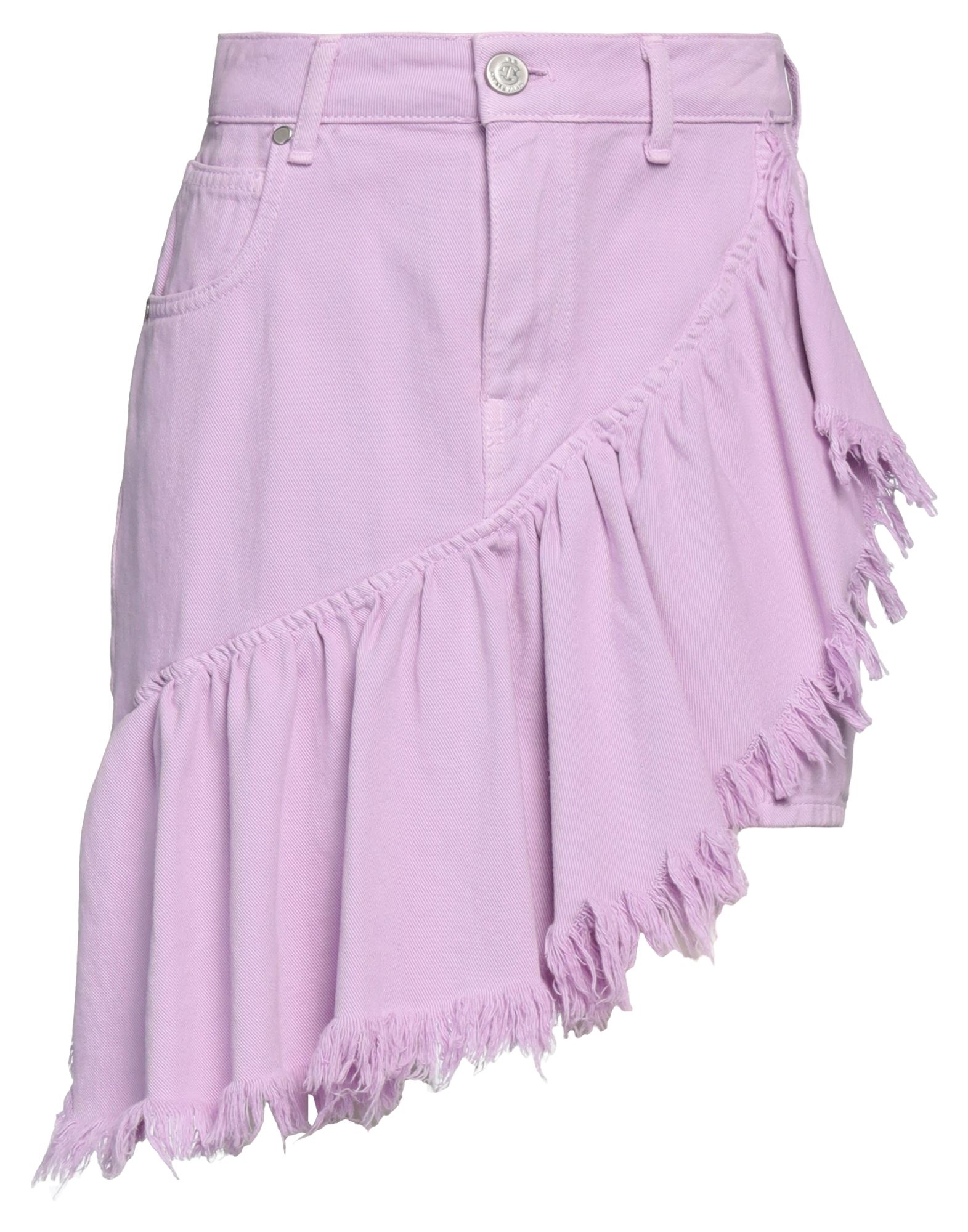 Gaelle Paris Denim Skirts In Purple