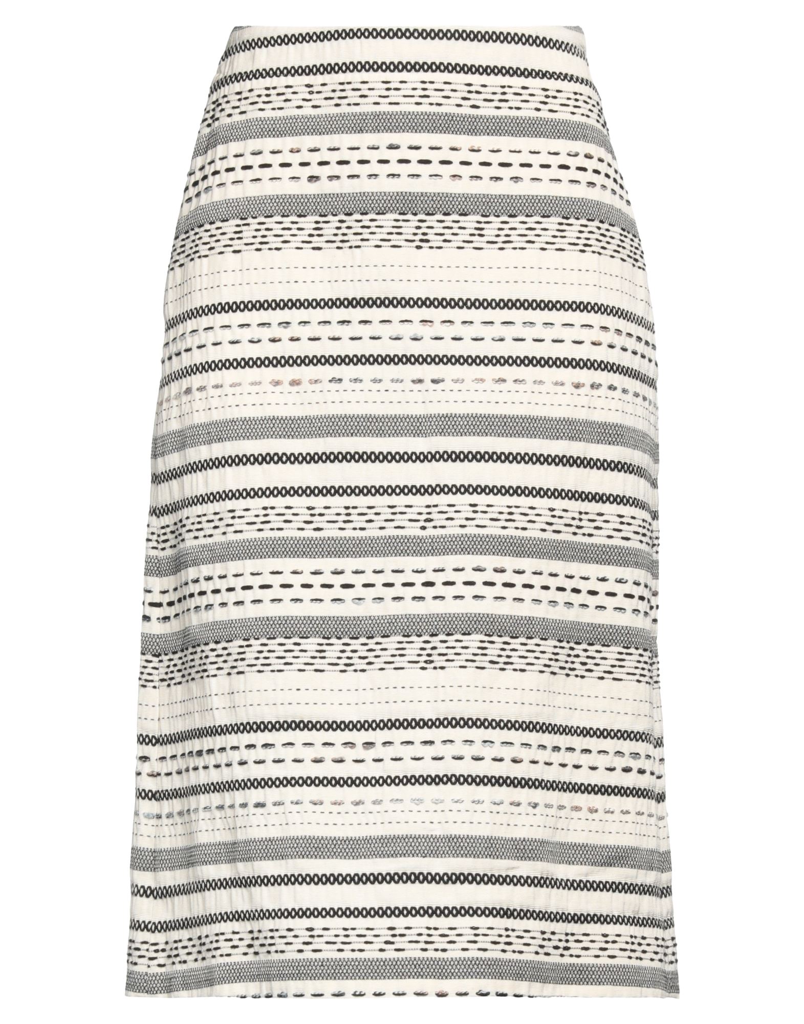 Niū Midi Skirts In White