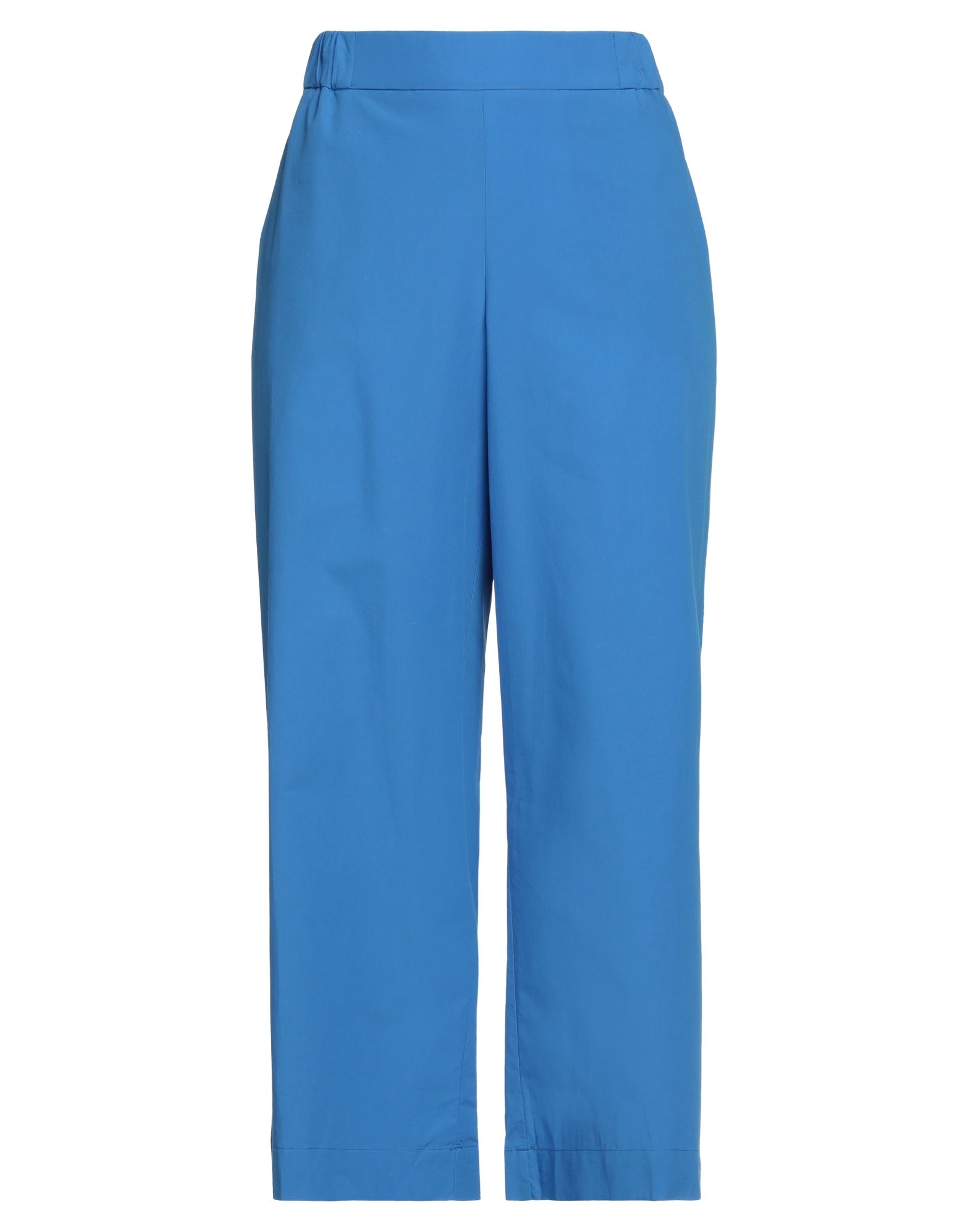 Ottod'ame Woman Pants Azure Size 6 Cotton In Blue