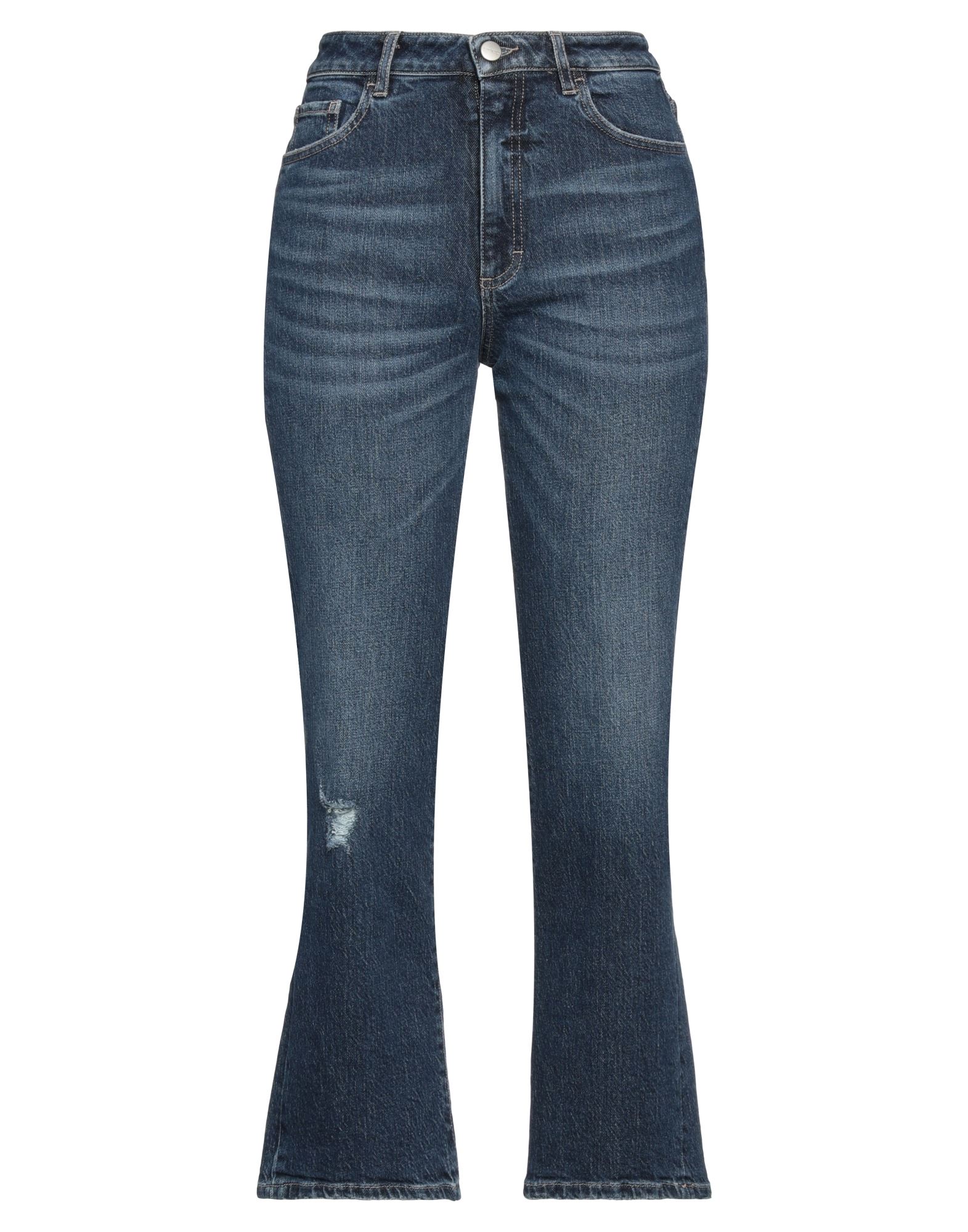 Icon Denim Pam Cropped Jeans In Blue