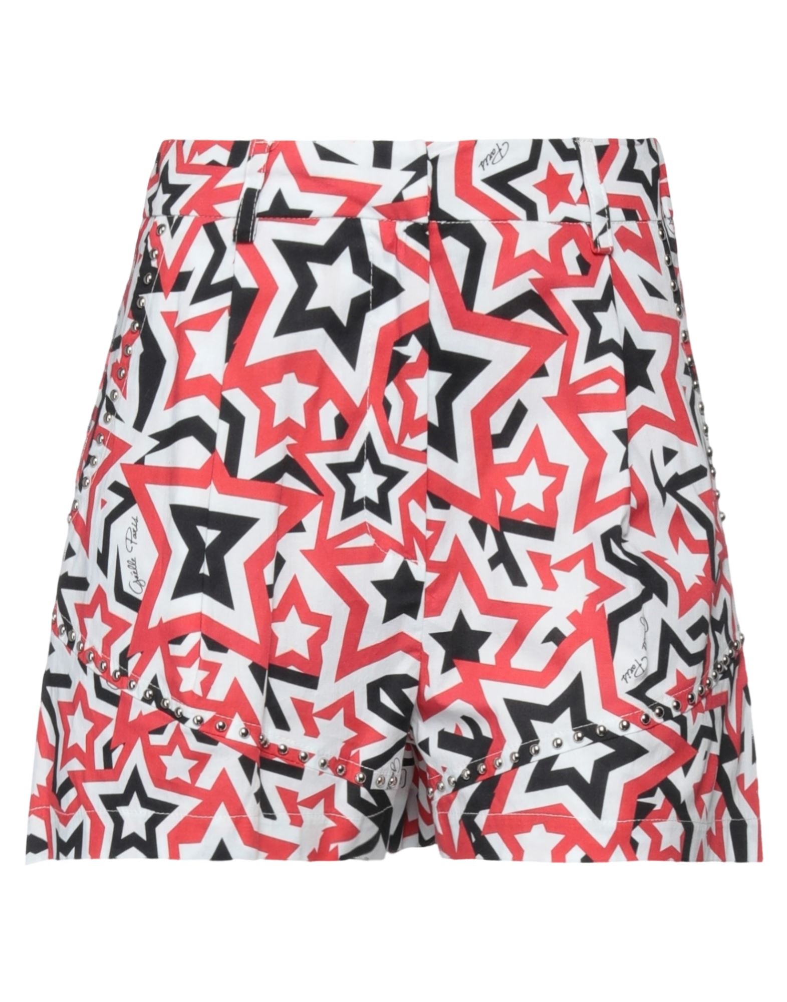Gaelle Paris Gaëlle Paris Woman Shorts & Bermuda Shorts Red Size 8 Cotton, Elastane