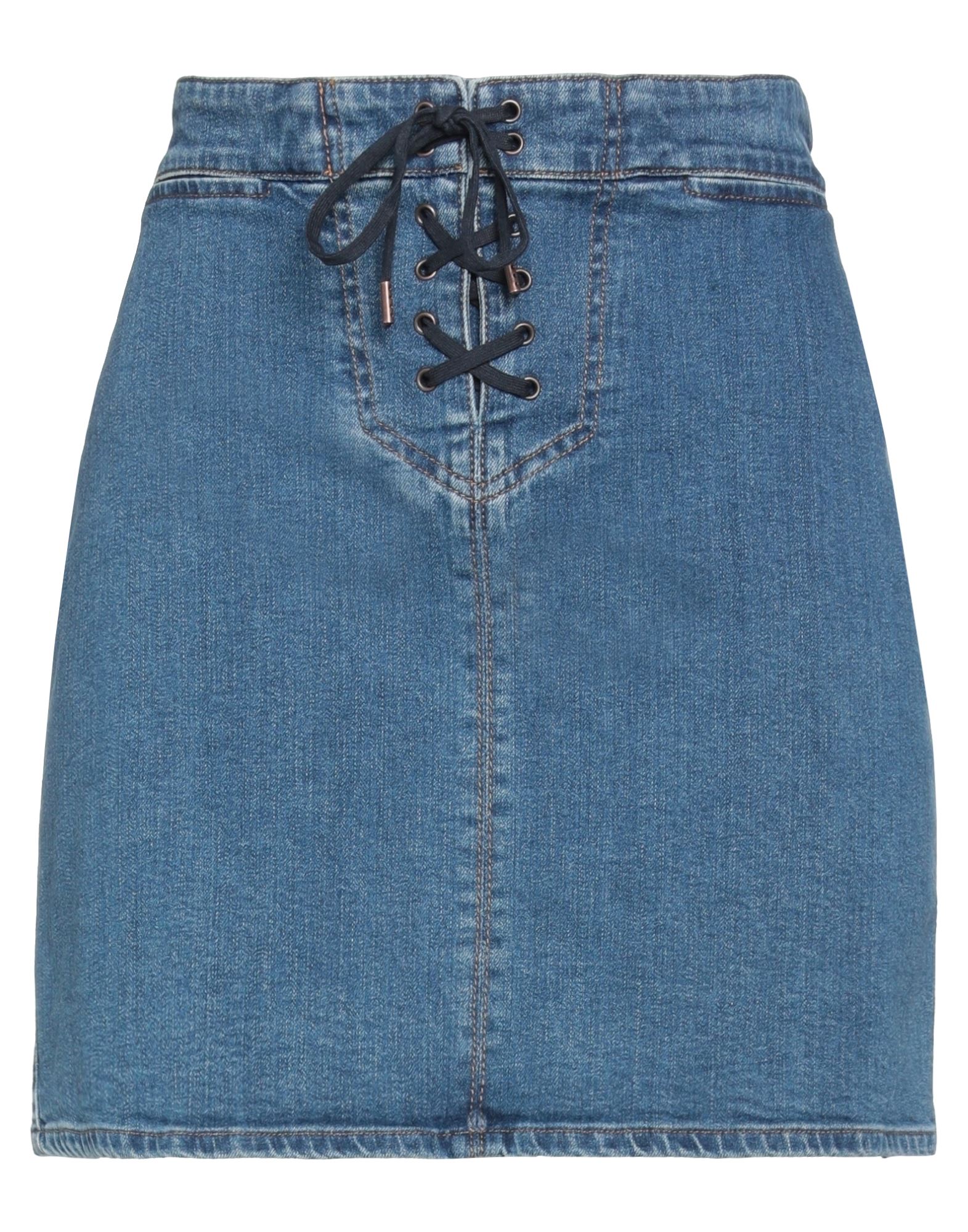 Shop See By Chloé Woman Denim Skirt Blue Size 10 Cotton, Elastane