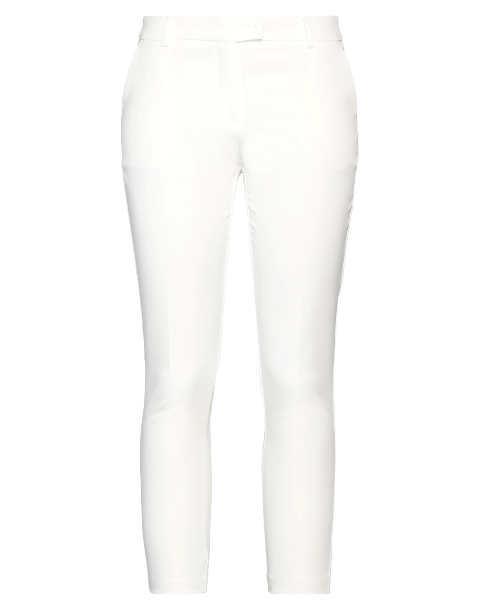 Fracomina Cropped Pants In White