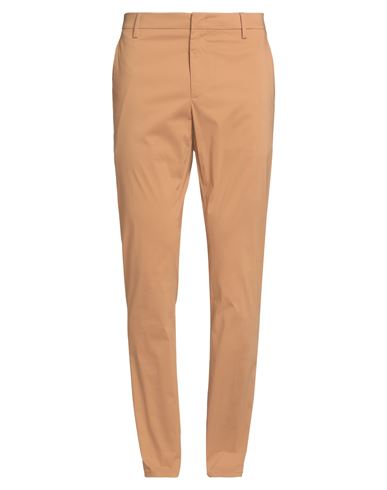 Dondup Man Pants Camel Size 35 Cotton, Polyamide, Elastane