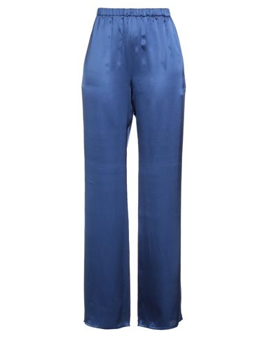 Antonelli Woman Pants Blue Size 10 Silk