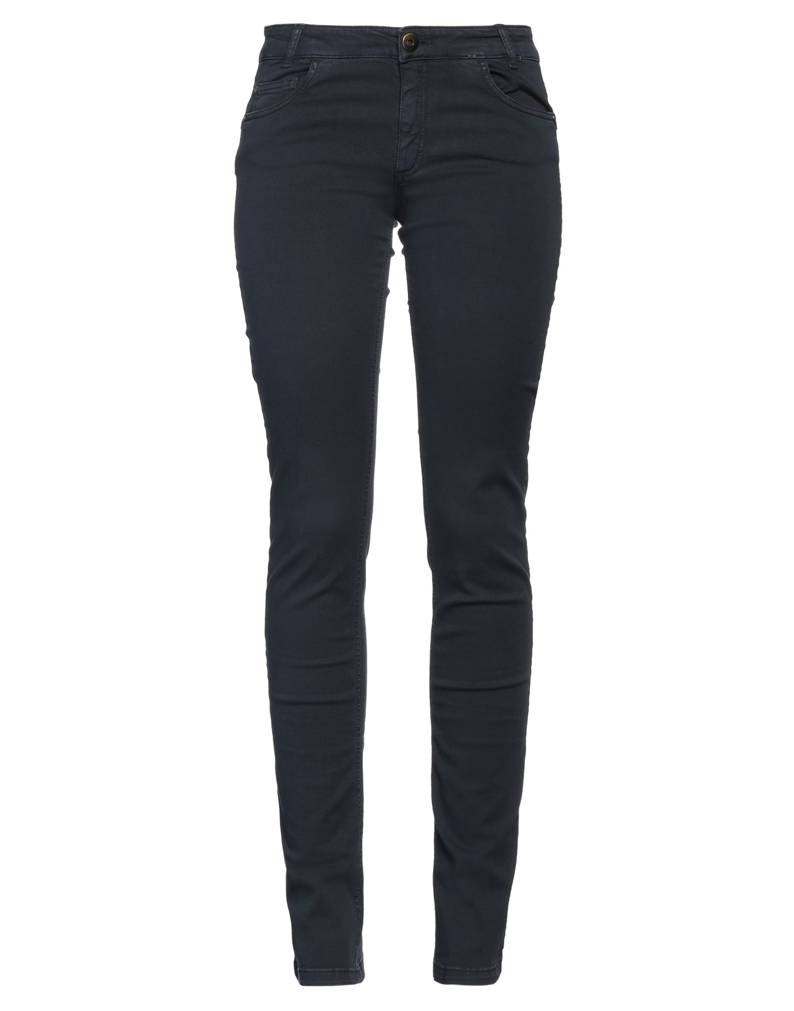 Blue Les Copains Pants In Midnight Blue