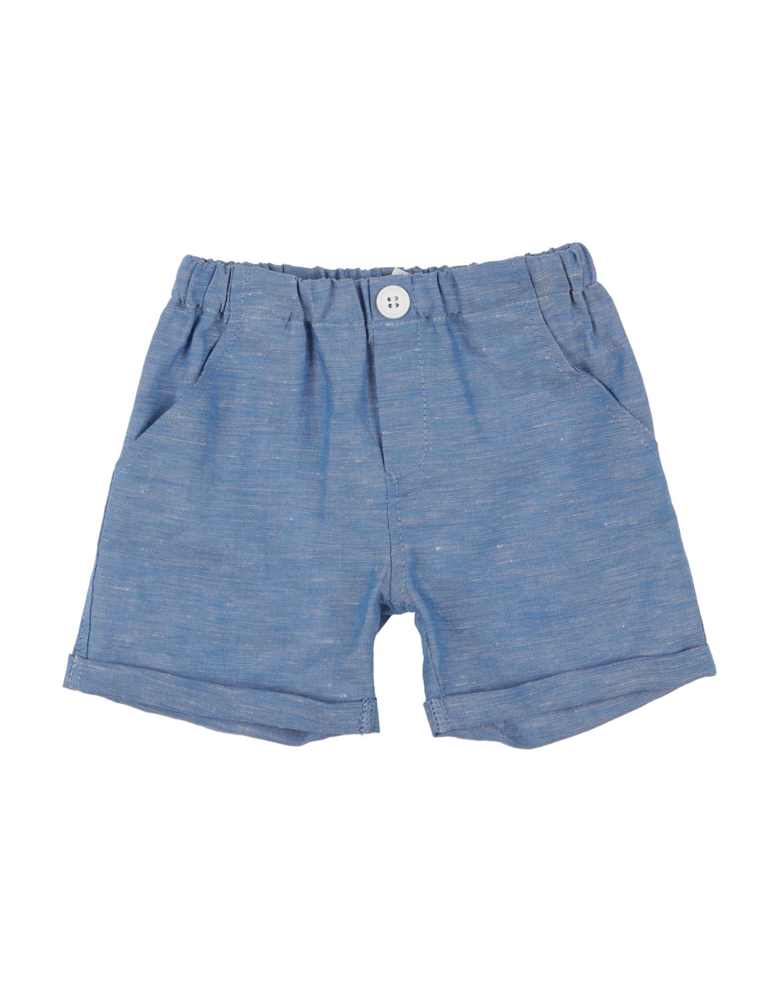 Aletta Kids'  Newborn Boy Shorts & Bermuda Shorts Sky Blue Size 3 Linen, Cotton