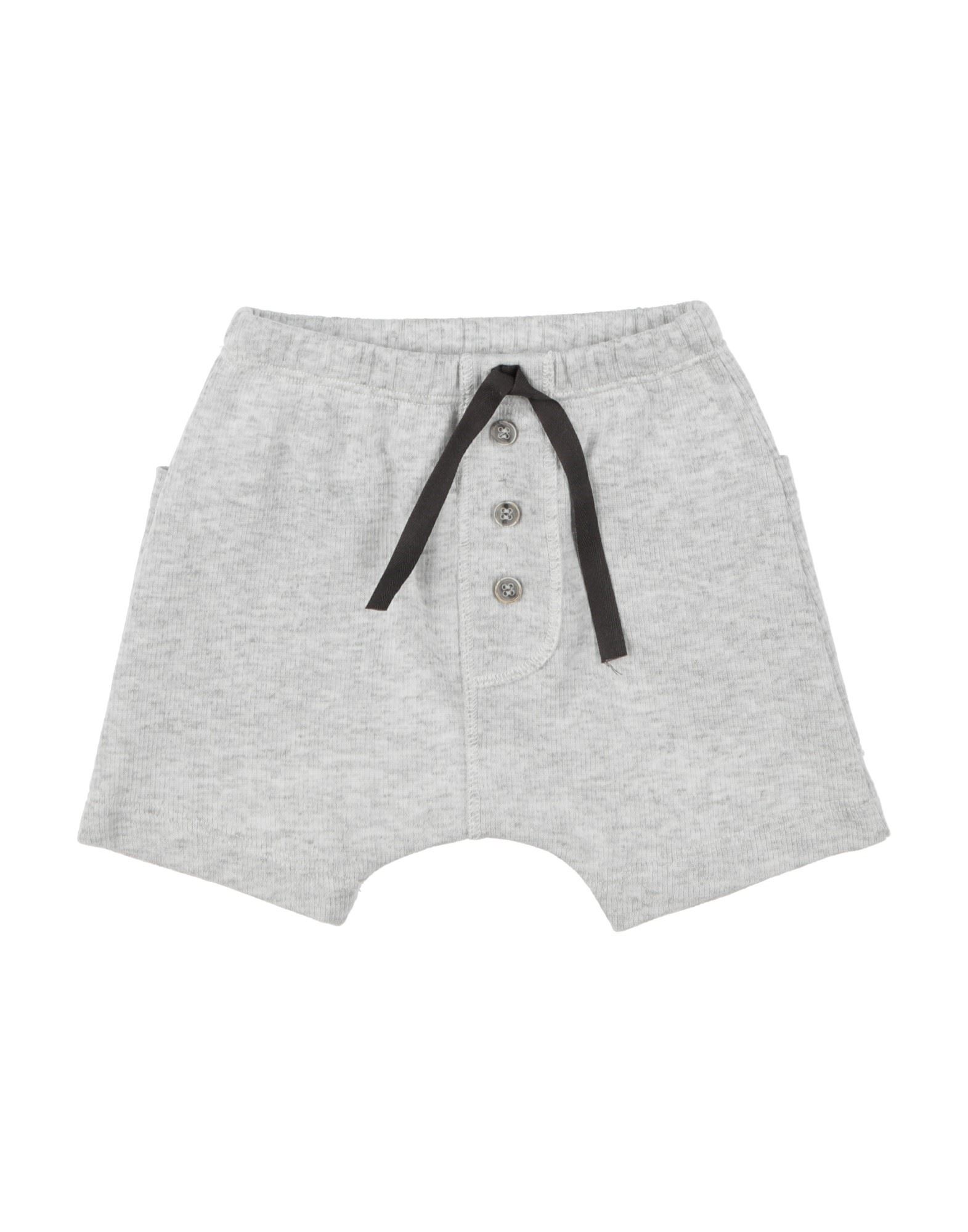 Aletta Kids'  Newborn Boy Shorts & Bermuda Shorts Light Grey Size 1 Cotton, Polyester
