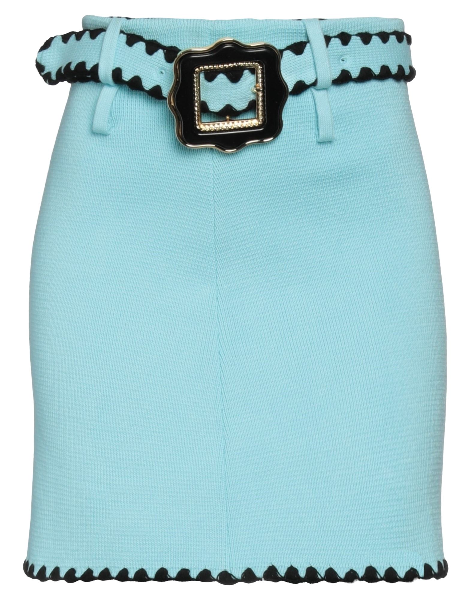 Shop Cormio Woman Mini Skirt Turquoise Size Xs Cotton In Blue