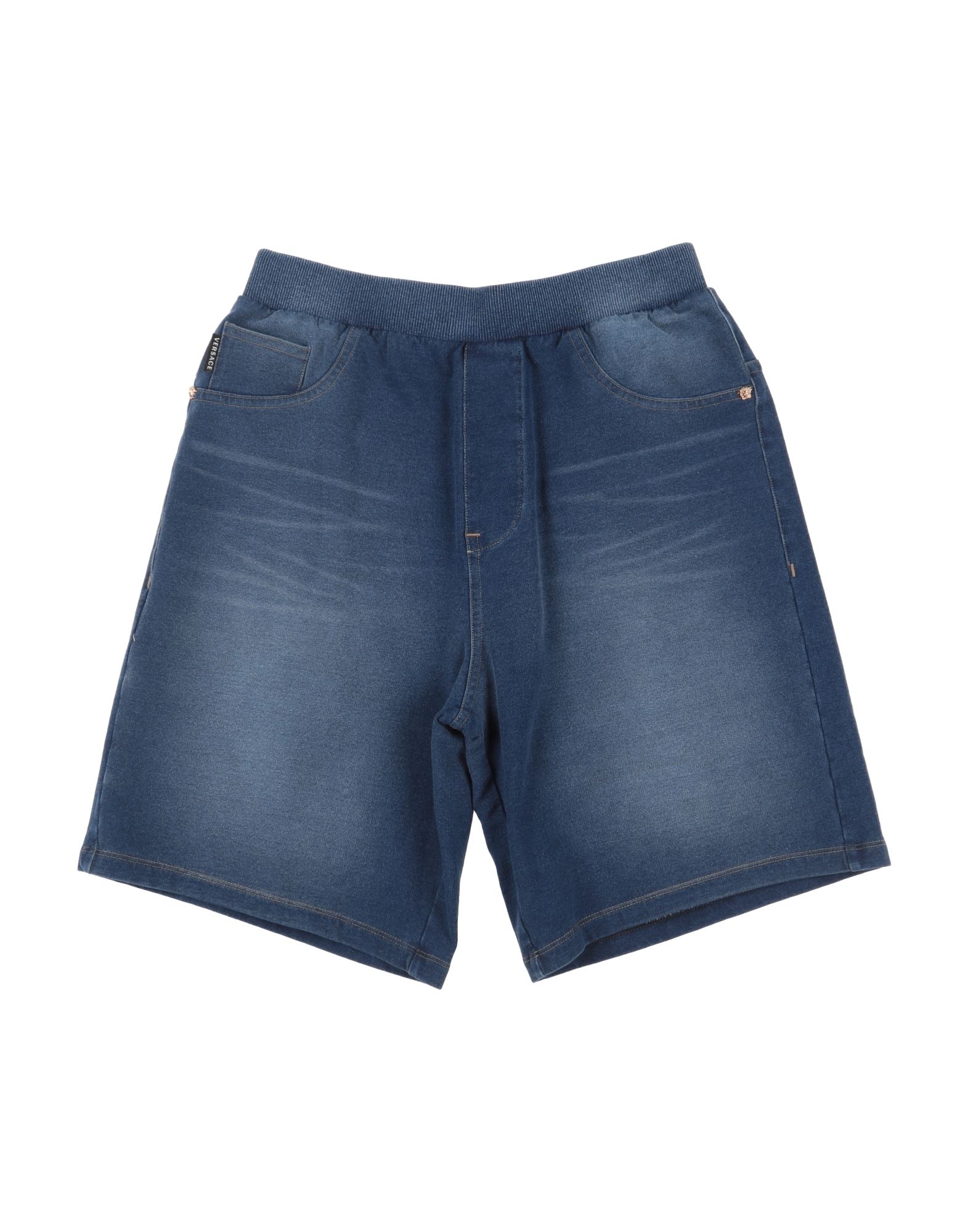 Versace Young Toddler Girl Denim Shorts Blue Size 6 Cotton, Elastane In Blue