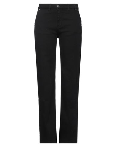 Vicolo Woman Jeans Black Size M Cotton, Elastomultiester, Elastane