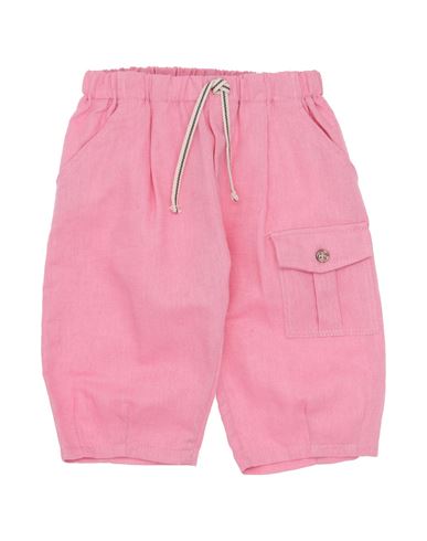 Aletta Babies'  Newborn Girl Pants Pink Size 3 Linen, Cotton