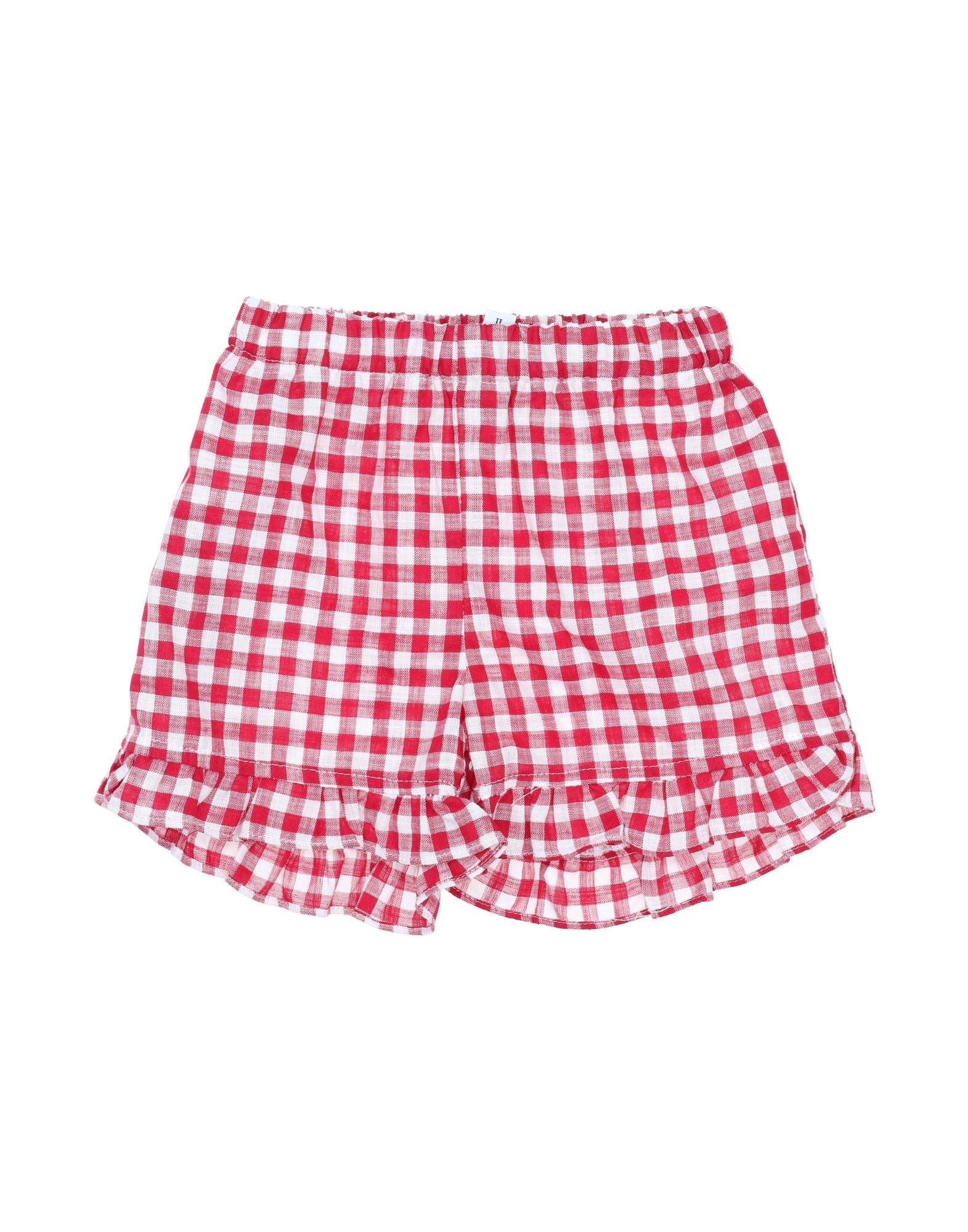 Aletta Kids'  Newborn Girl Shorts & Bermuda Shorts Red Size 3 Cotton